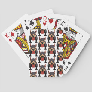 Baraja De Cartas Diseño del demonio cutáneo de Tasmania
