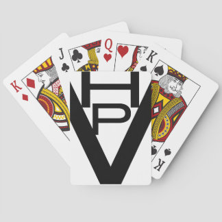Baraja De Cartas Diseño del logotipo del VPH en una nueva y crujien