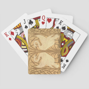 Baraja De Cartas Diseño del papel pintado del cisne
