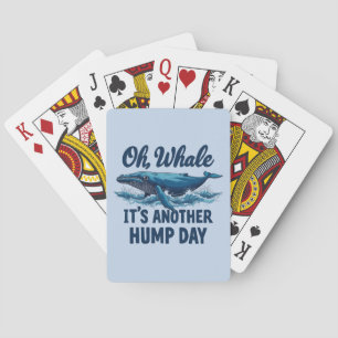 Baraja De Cartas Diseño divertido de pun sobre ballenas "Oh Ballena