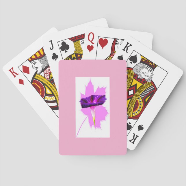 Baraja De Cartas Diseño floral  (Reverso)