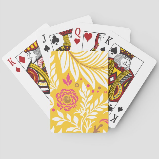 Baraja De Cartas Diseño floral 24 (Reverso)
