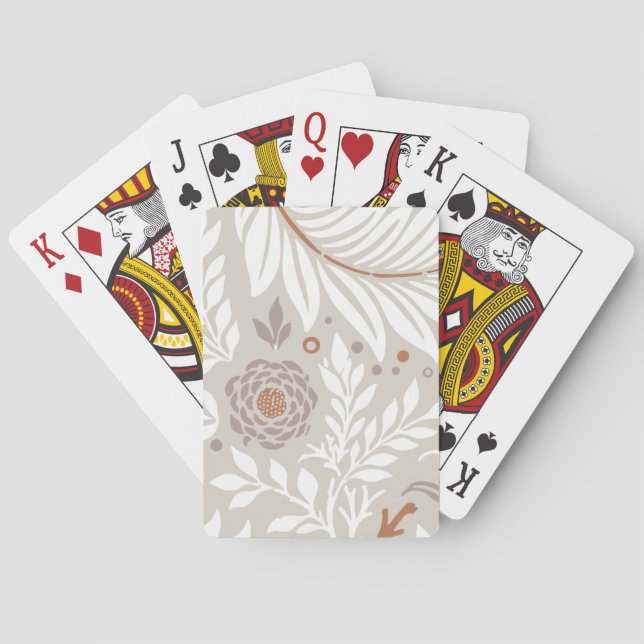 Baraja De Cartas Diseño floral 25 (Reverso)