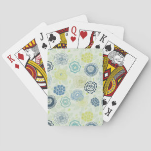 Baraja De Cartas Diseño floral elegante con flores adorables