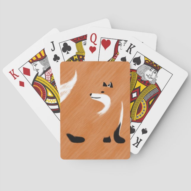 Baraja De Cartas Diseño Fox único (Reverso)