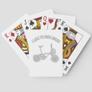 Baraja De Cartas Diseño genial - Me gusta andar en bicicleta