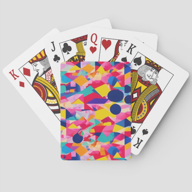 Baraja De Cartas Diseño geométrico (Reverso)