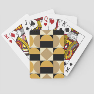 Baraja De Cartas Diseño geométrico estilo retro Mod años 70