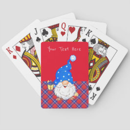 Baraja De Cartas Diseño Gnome de Navidades de personalizable
