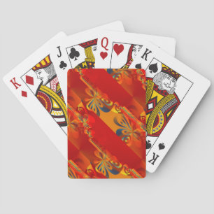 Baraja De Cartas Diseño gráfico impecable - naranja rojo I