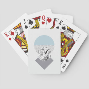 Baraja De Cartas Diseño minimalista de la onda y de los puntos