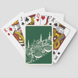 Baraja De Cartas Diseño Mínimo de Mesa Feliz Navidad Personalizada