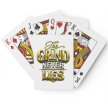 Diseño Motivacional de Oro The Grind Never Lies