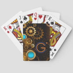 Baraja De Cartas Diseño personalizado de G+STEAM con engranajes