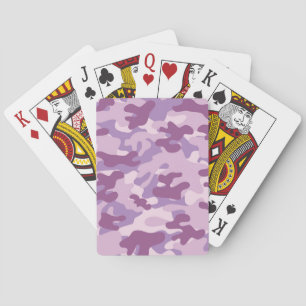 Baraja De Cartas Diseño púrpura de Camo