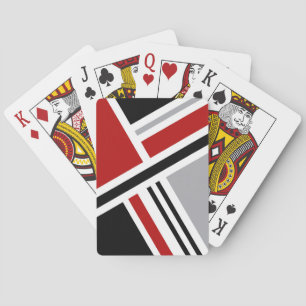 Baraja De Cartas Diseño retro colorido con formas geométricas