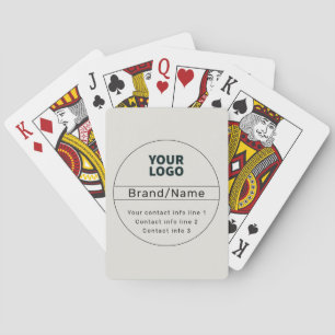 Baraja De Cartas Diseño retro moderno blanco antiguo