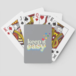 Baraja De Cartas Diseño tipográfico Retro Pride Fácil de Mantener