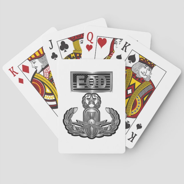 Baraja De Cartas Diseño único de Master Blaster EOD (Reverso)