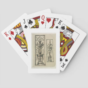 Baraja De Cartas Diseños bosquejados para los paneles adornados