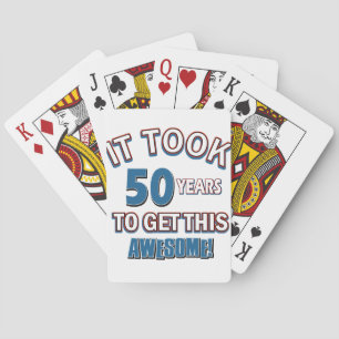 Baraja De Cartas diseños de cumpleaños de 50 años