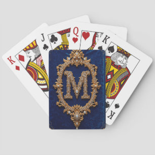 Baraja De Cartas Diseños de Monograma Elegantes