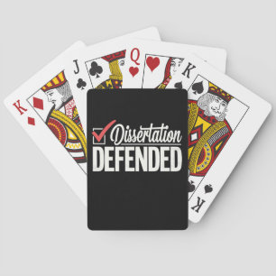 Baraja De Cartas Disertación Defendió la Graduación de Graduado de 