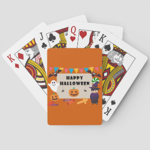 Baraja De Cartas Disfraz Colorido para Niños Fiesta de Halloween