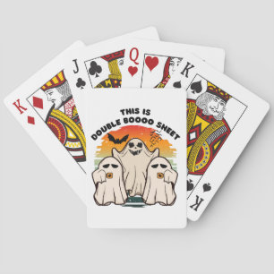 Baraja De Cartas Disfraz de Halloween de Fantasma Divertido Boo