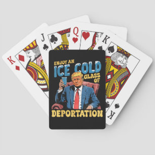 Baraja De Cartas Disfruta ICE un vaso helado de deportación