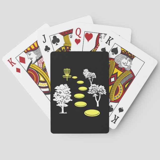 Baraja De Cartas Disk Golf Woods Disk Golfer Gift (Reverso)