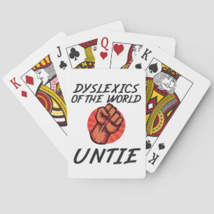 Baraja De Cartas Disléxica del regalo de la dislexia del mundo