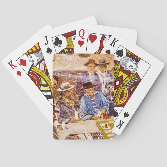 Baraja De Cartas Disposición de Faro en la obra de arte de (Reverso)