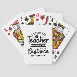 Baraja De Cartas Distancia de docente dedicada