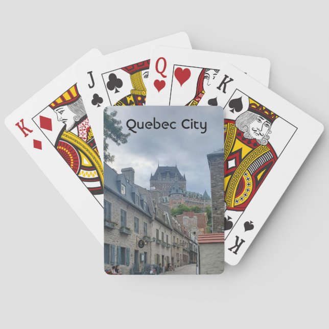 Baraja De Cartas Distrito histórico de Quebec (Reverso)