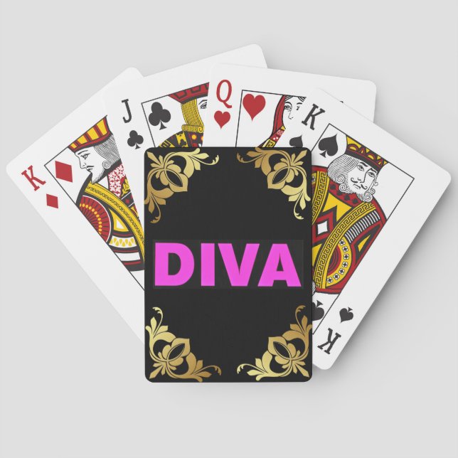 Baraja De Cartas Diva (Reverso)