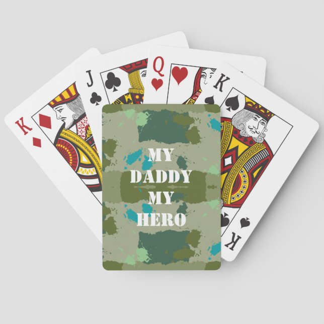 Baraja De Cartas Diverse green colors background (Reverso)