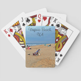 Baraja De Cartas Diversión de la playa de la tarde