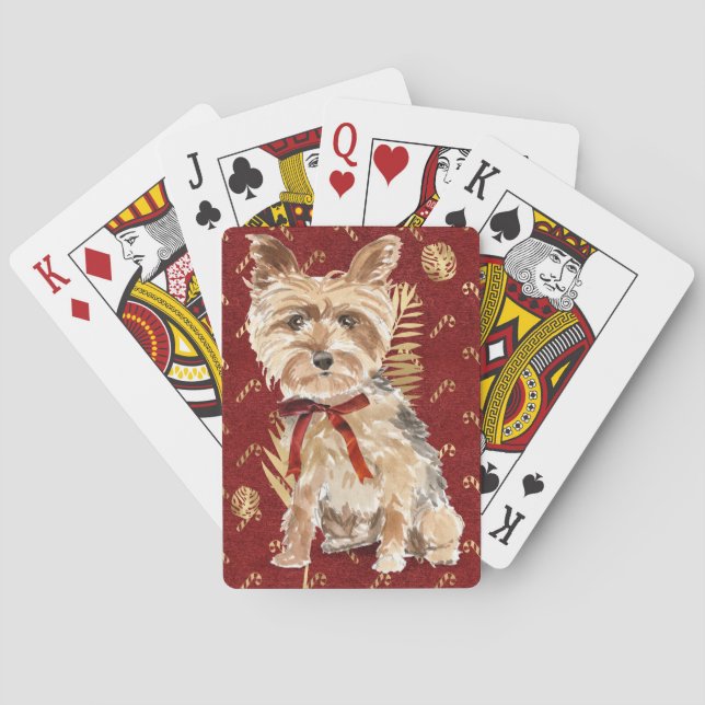 Baraja De Cartas Diversión de perro pintado (Reverso)