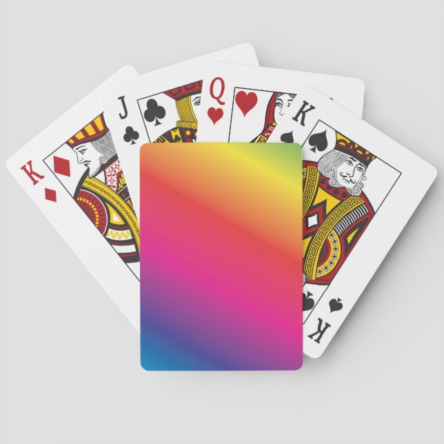 Baraja De Cartas Diversión del espectro arcoiris (Reverso)