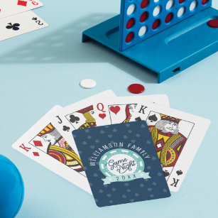 Baraja De Cartas Diversión Familia Personalizada Juego de Póquer 