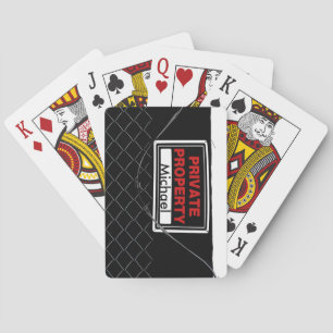 Baraja De Cartas Diversión personalizada Guay Monograma único gran 