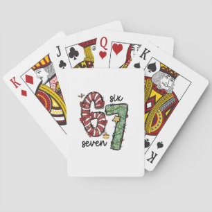 Baraja De Cartas Divertido 6 7 Escuadrón de Santa Sesenta y Siete