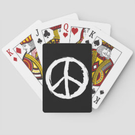 Baraja De Cartas divertido artsy PEACE SIGN |