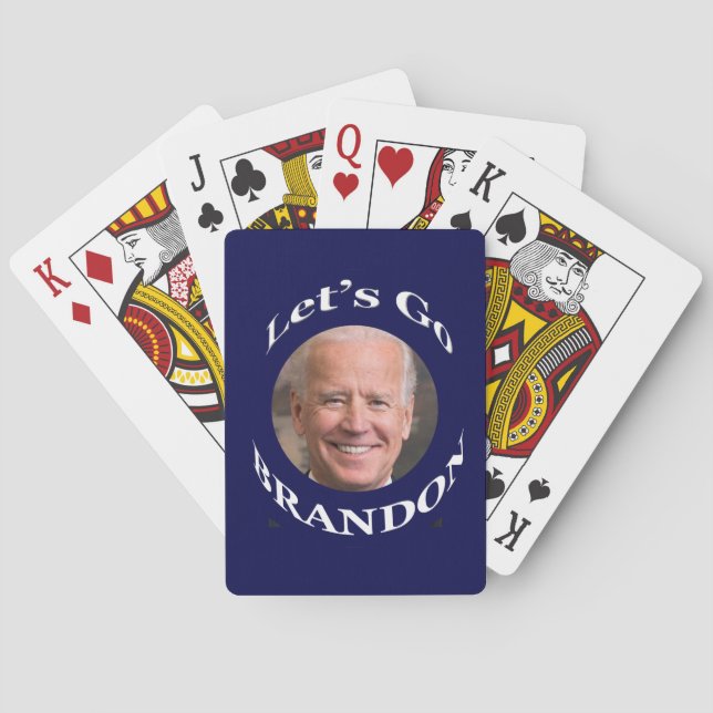Baraja De Cartas Divertido Biden Vamos Brandon (Reverso)