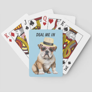 Baraja De Cartas Divertido Bulldog Dapper Tráeme