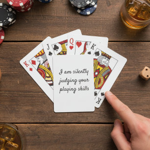 Baraja De Cartas Divertido Juzgando Silenciosamente tus habilidades