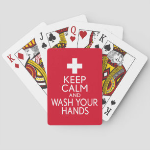 Baraja De Cartas Divertido - Mantente tranquilo y Lávate las manos