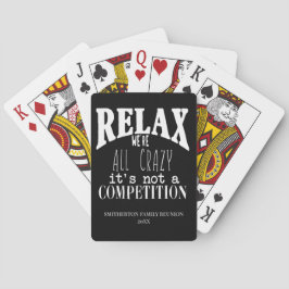 Baraja De Cartas Divertido No estamos locos es una competencia Reun