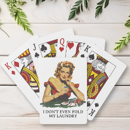 Baraja De Cartas Divertido, no moldees mi lavandería